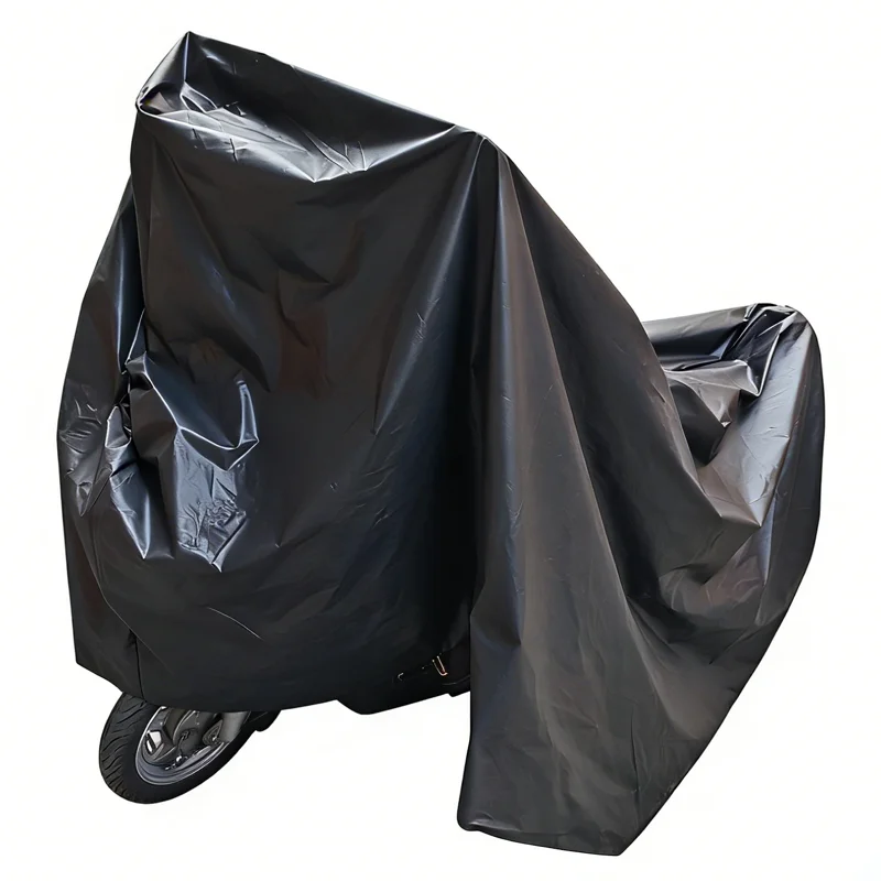 High Search Motorcycle Cover Electric Vehicle PEVA Waterproof Black Outdoor Bike Scooter Dustproof Rain Protection Clothes S M L view 2
