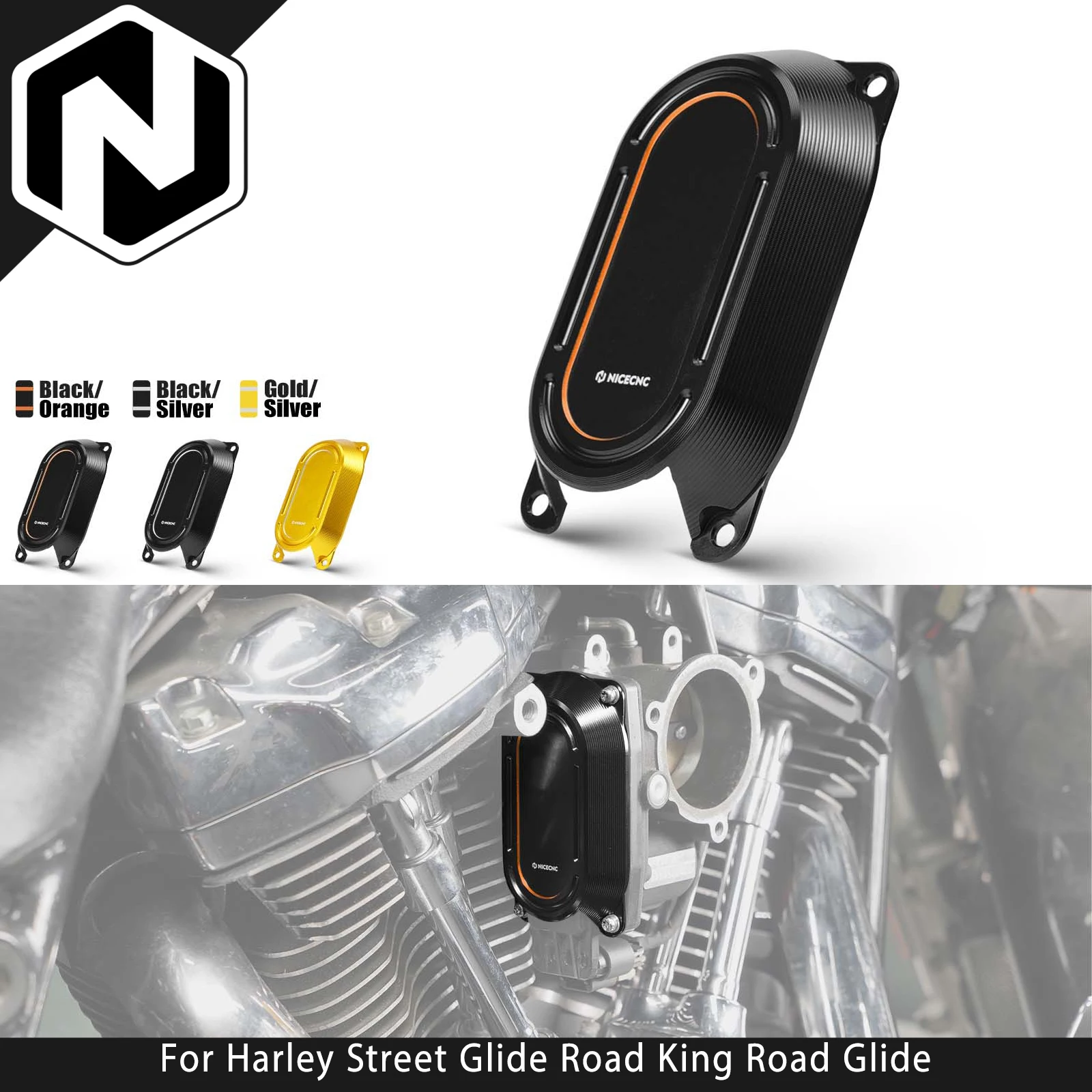 

For Harley Street Glide FLHX Road Glide Road King /Special Throttle Body Cap Cover Tri Glide Ultra Limited Electra Glide Fat Bob