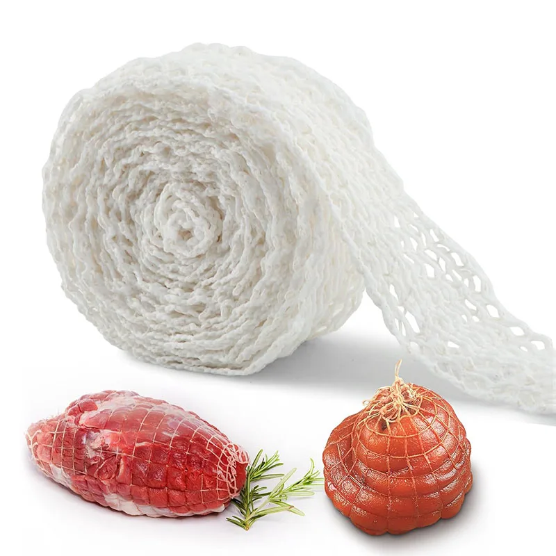 3/8 Meter Baumwoll-Fleischnetz, Schinken, Socke, elastisches Netz, Fleisch, Metzger, Bindfadennetz – Küchenutensilien