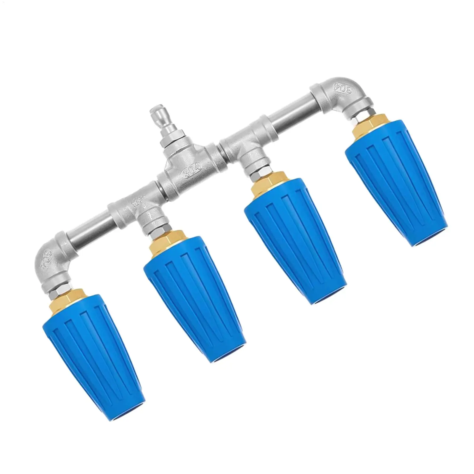 

High Pressure Hose Nozzle Stainless Steel Washer Water Sprayer Quick Connect Garden Hose Nozzle For Car Washing Watering