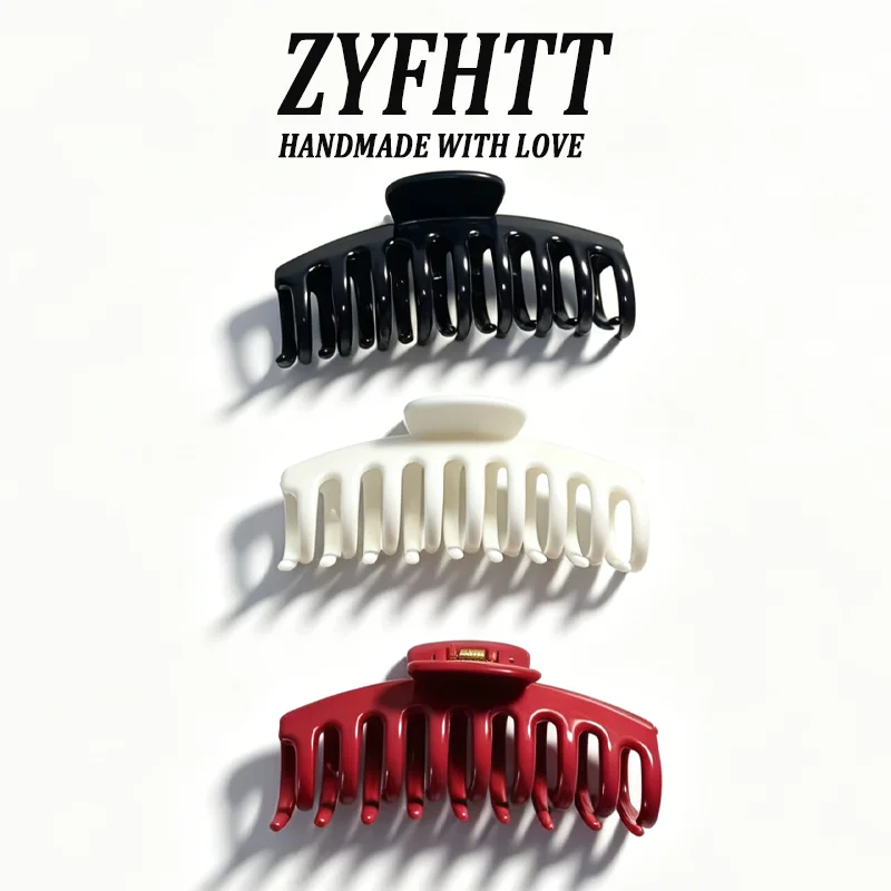 1/5 Stück ZYFHTT Weiche Silikon-Haarspange für Frauen, Täglicher Gebrauch, Koreanischer Stil, Haifischklammer, Modische Mädchen-Haarspange – Detail 13