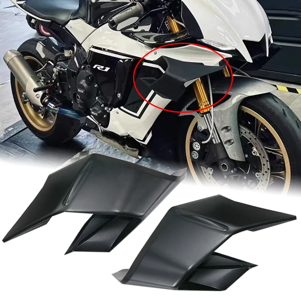 2024 R1 Winglets For Yamaha YZF-R1 YZF R25 2019-2022 2023 R3 Accessories Moto Aerodynamic Fixed Wind Side Wing Spoiler Fairing