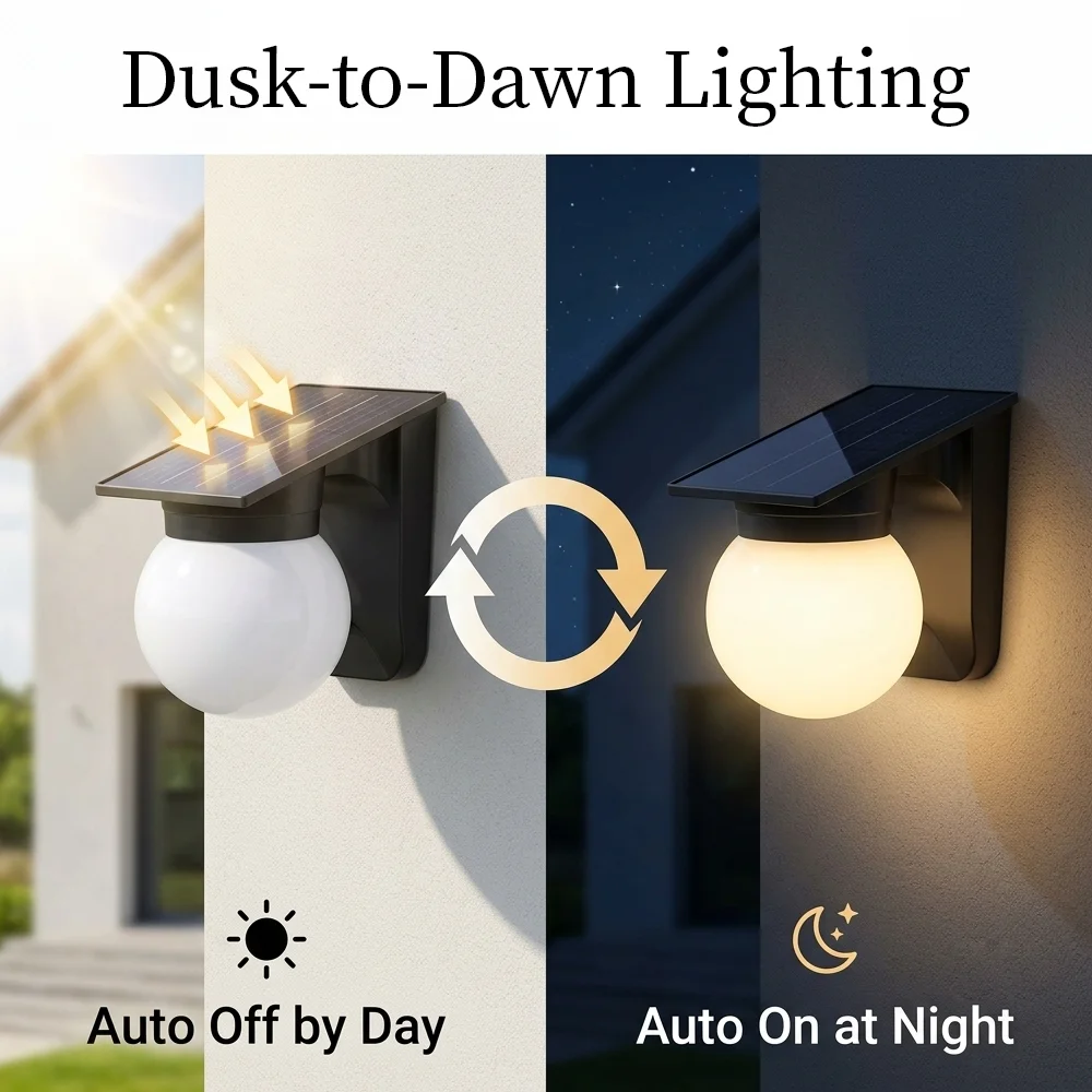 โคมไฟติดผนัง LED พลังงานแสงอาท - Home Security Yard Sensors บทวิจารณ์และราคา