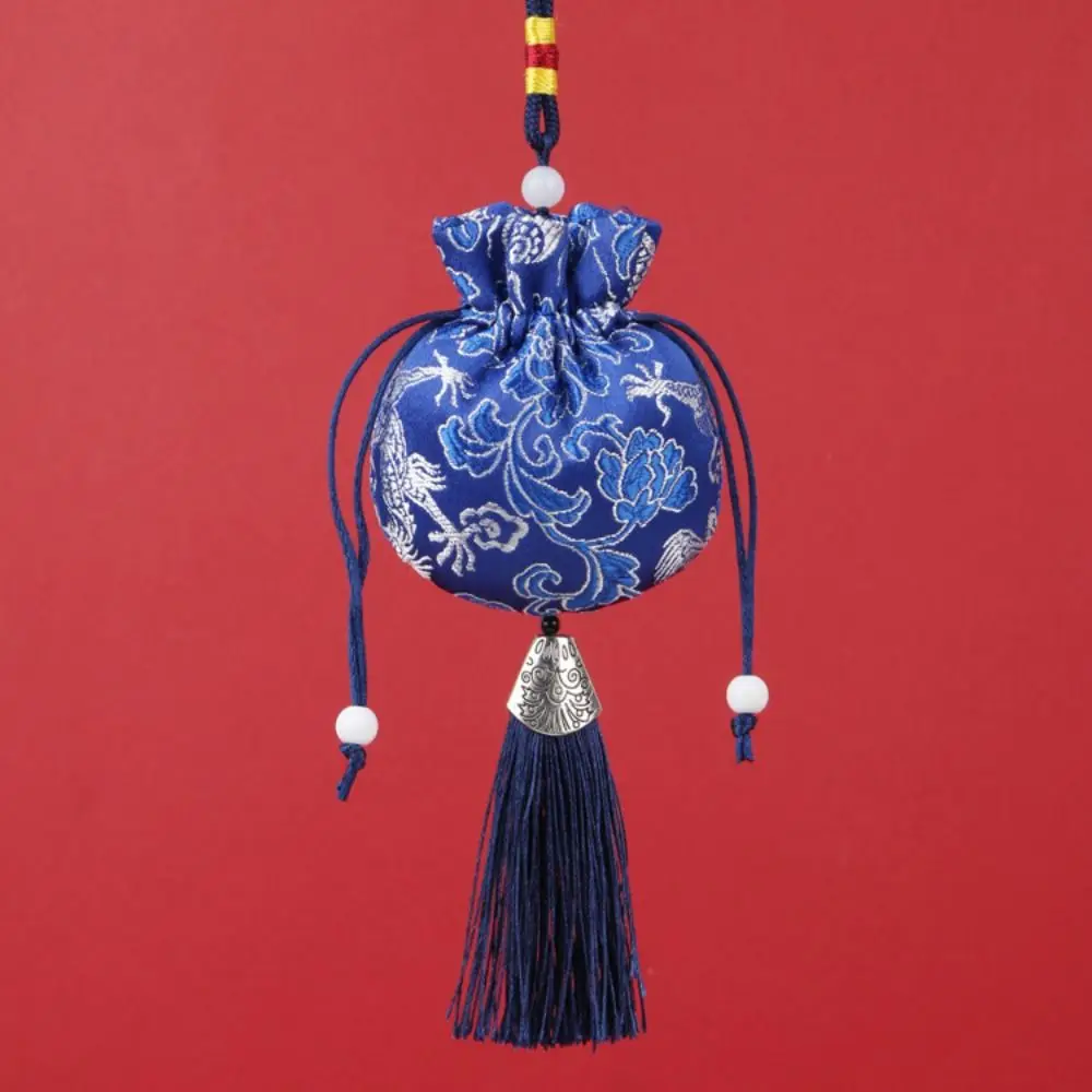 العتيقة زهرة المرأة الكيس التنين معلقة النمط الصيني الكيس سيارة معلقة غرفة نوم الديكور محفظة نسائية للعملات المعدنية فتاة