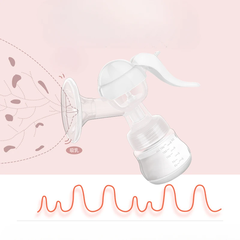 Mother and Baby New Silicone Massage Mother\'s Milk Manual Breast Pump Transparent Products for Children Feeding Equipment