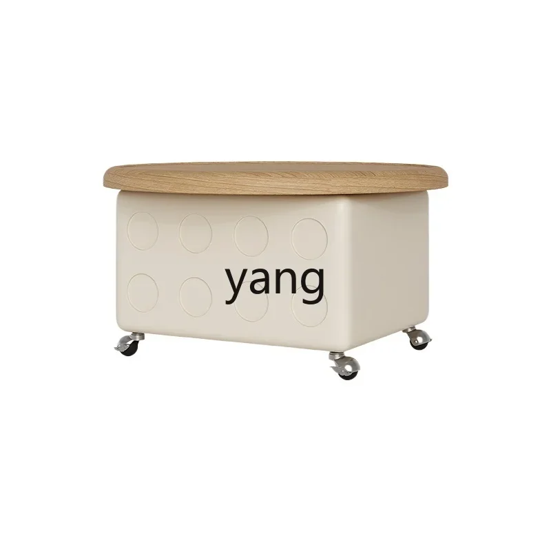 

LMMSimple Movable Lifting Coffee Table Living Room Home Small Apartment Multi-Functional Small round Table