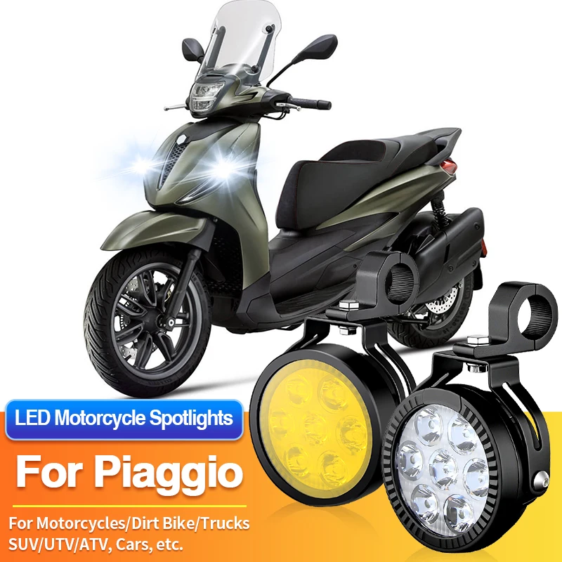 

1 Set LED Universal Motorcycles Headlights Fog Light UTV ATV for Piaggio Ape City 200/Xtra/450 Xtra X/BV 400 S/Beverly 350 400 S