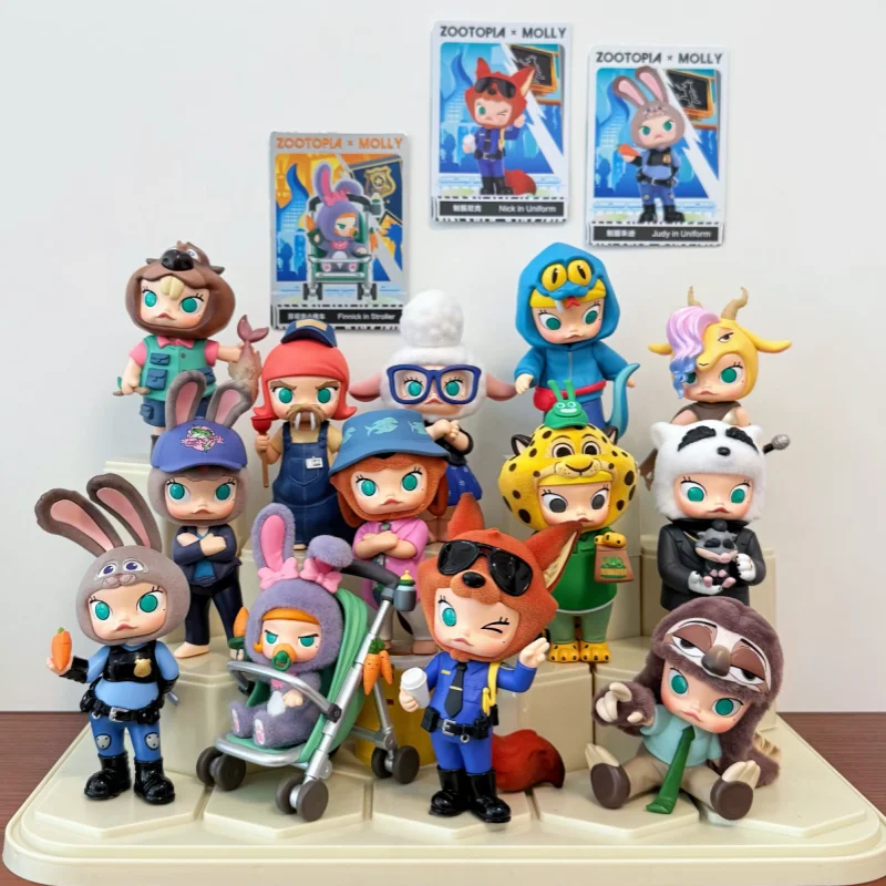 

POPMART MOLLY X ZOOTOPIA Series Blind Box Guess Bag Mystery Box Toys Doll Cute Anime Ornaments Collection