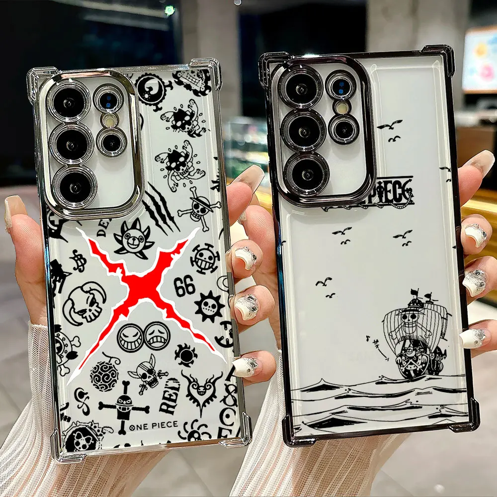 

O-One Pieces Manga Coque For Galaxy S26 Ultra Phone Case For Samsung S26 S25 S24 S23 S21 Ultra S20 FE S25 Plus 5G Silicone Cover