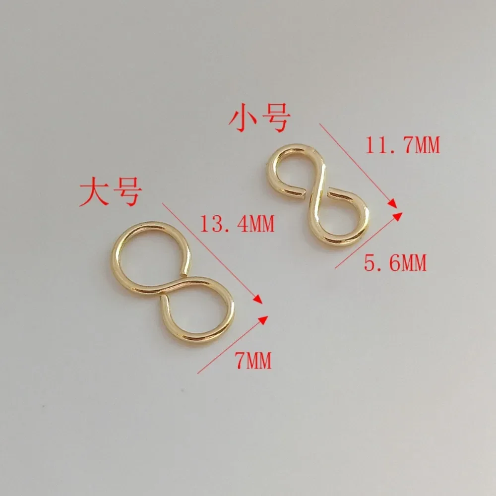 14k Gold-plated S-shaped Buckle Connecting Ring, Connecting Buckle Bracelet, Necklace Clasp Diy Jewelry Accessories