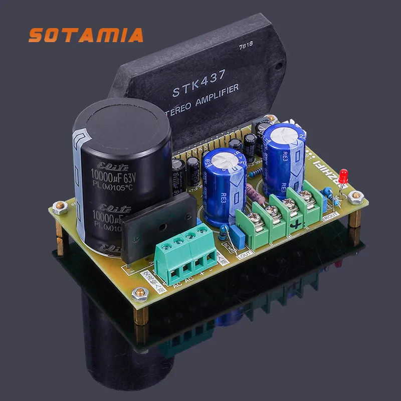 SOTAMIA Classic Single-ended OTL Circuit STK Liangsheng Thick Film STK437 Power Amplifier Board DIY Finished Board Upgrade