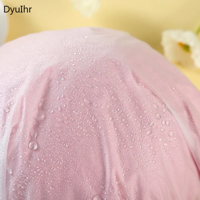 Adult Double Thicken Waterproof Shower Cap Makeup Bathing Headgear Kitchen Dustproof and Oil-proof Hair Cap and Shower Cap