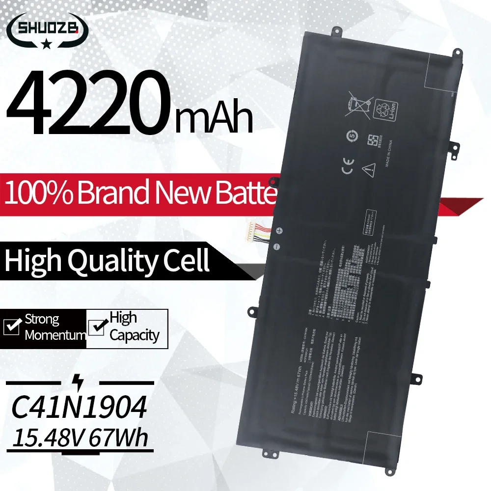 

Новый аккумулятор для ноутбука C41N1904 для ASUS ZenBook 14 UX325JA UX325EA UM325SA BX325JA UX425UA UX425EA UX425JA UM425IA C41N1904-1