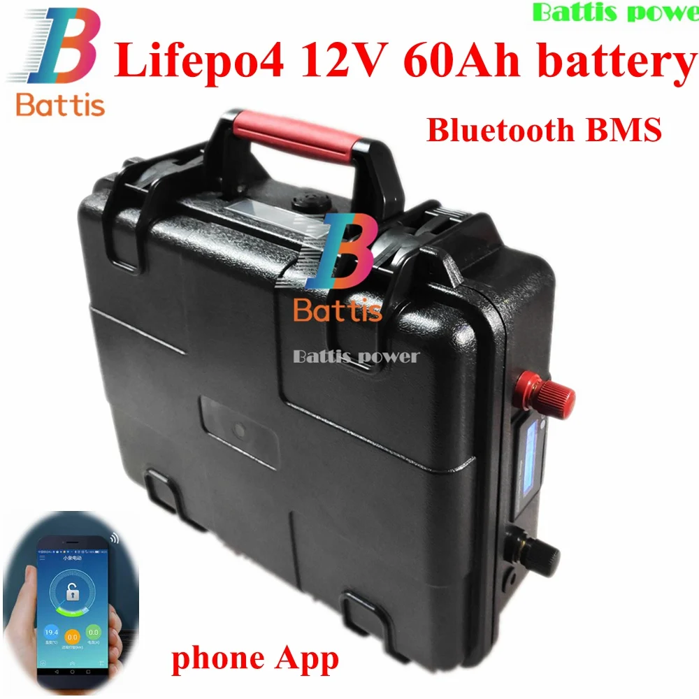 waterproof 12v 60Ah 80Ah 100ah 150Ah 200ah lithium battery  li ion