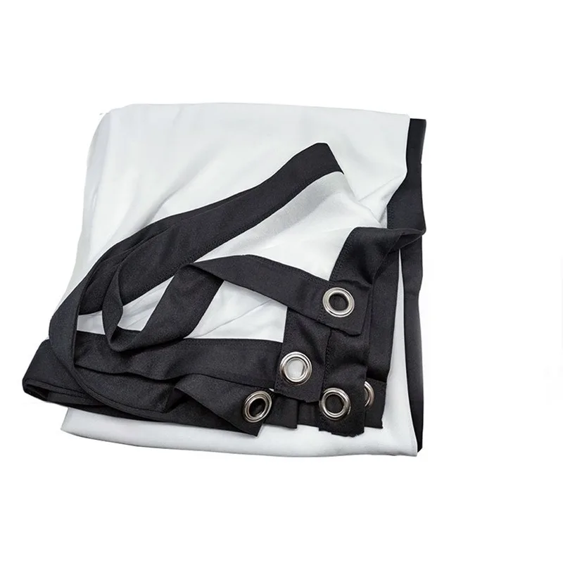 For Home Indoor Outdoor 60-150 inch Portable Foldable Projector Screen High Density White No Creases Soft Projection Screen 16:9