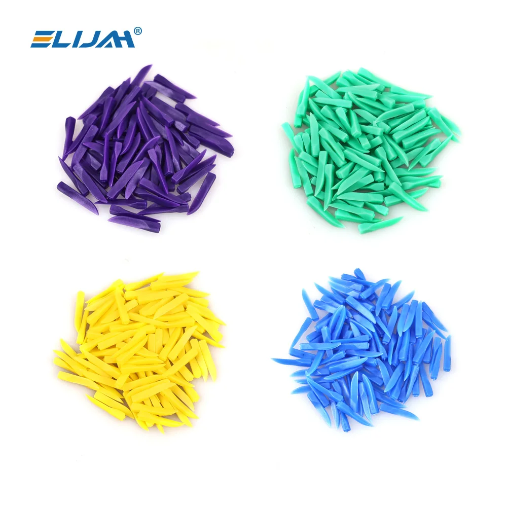 ELIJAH 100Pcs Dental Tooth Wedges Disposable Tooth Gap Wedge Oral Cavity Tooth Treatment Medical Grade Plastic Wedge