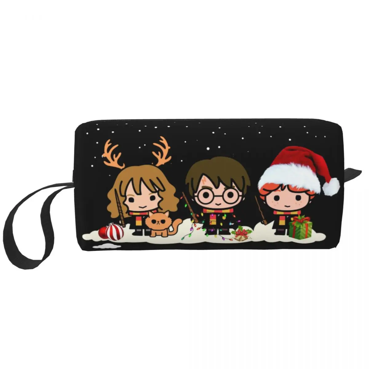 Witch Wizard Toiletry Bag School Magic Witchcraft And Wizardry Makeup Cosmetic Organizer Lady Beauty Storage Dopp Kit Case