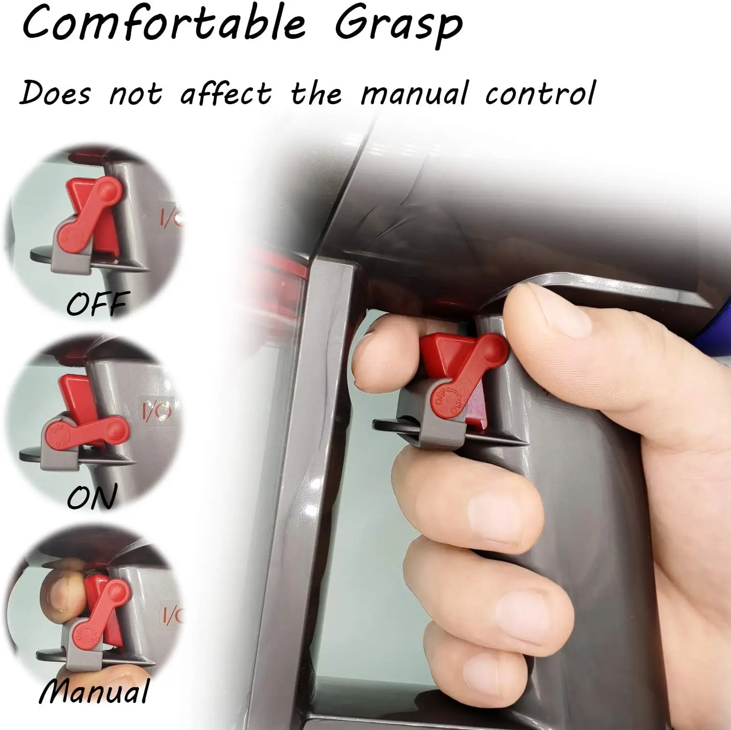 Trigger Lock Control Clamp Compatible with Dyson Absolute/Motorhead V6 V8 V7 V10 V11 V15 Series Vacuum Cleaner