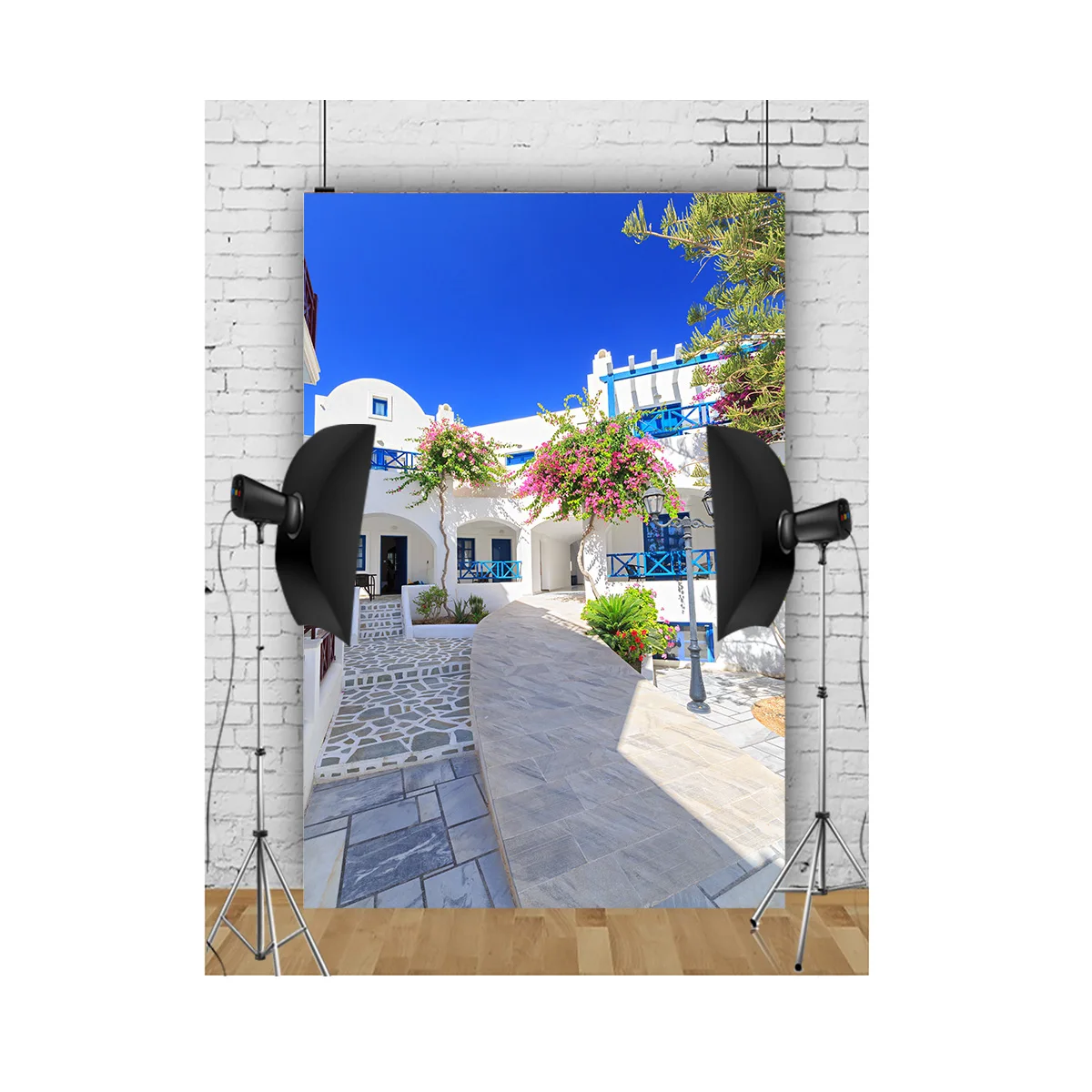 Tropical Beach Blue Sky Cloud Sunshine Photography Background Summer Vacation Scenery Birthday Party Studio Backdrops WP06