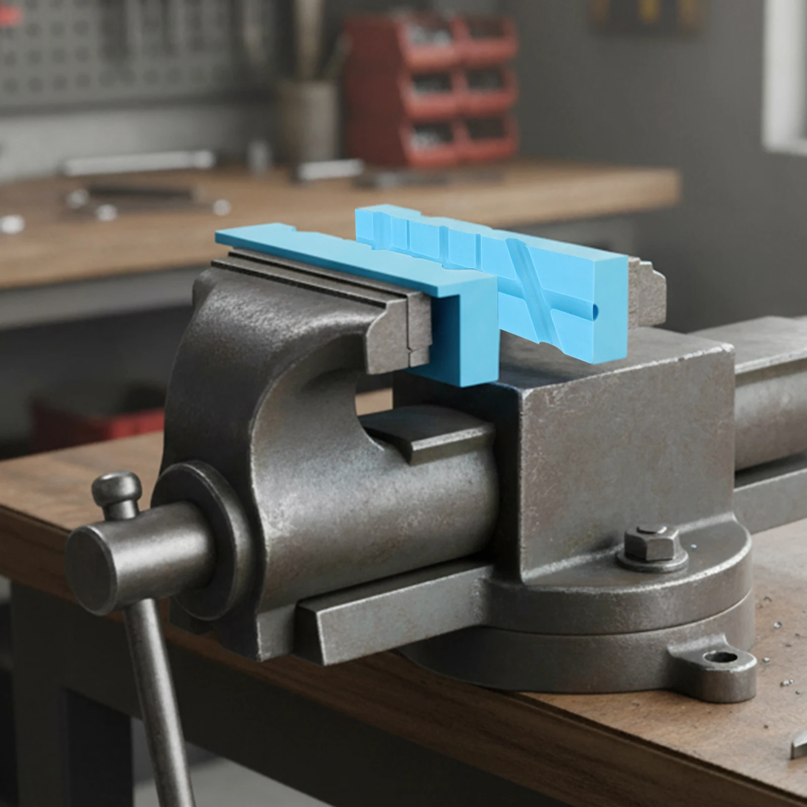 Bench Vise Accessories Magnetic Vise Jaw Pads DIY Enthusiasts Enhanced Workspace Functionality Multiple Use Applications