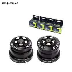 RISK Mountain Bike Bowl Set DH Downhill 44-49.7/49.7mm Cone with 1.5 Cone Straight Pipe Front Fork Peilin