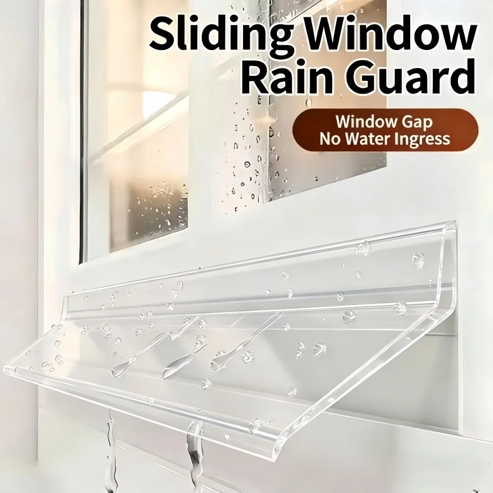 1 unidad de barra de sellado para ventanas, para bloquear agua, para ventanas correderas, burlete para lluvia, aislamiento para balcones, tira de sellado a prueba de viento, placa de sellado.