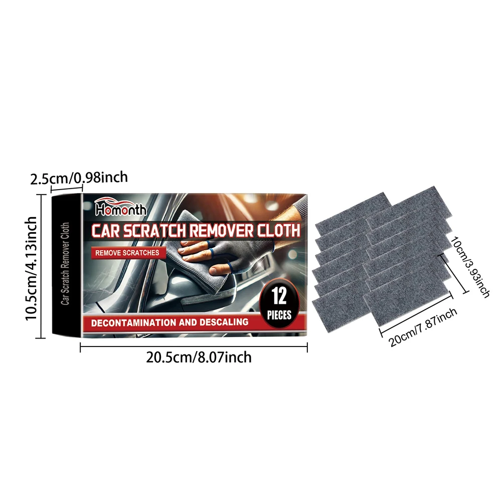 12Pcs Auto Nano Sparkle Tuch Leicht Reparatur Farbe Kratzer Kratzer Entferner Auto Nano Kratzer Reparatur Entferner Tuch Auto Wartung