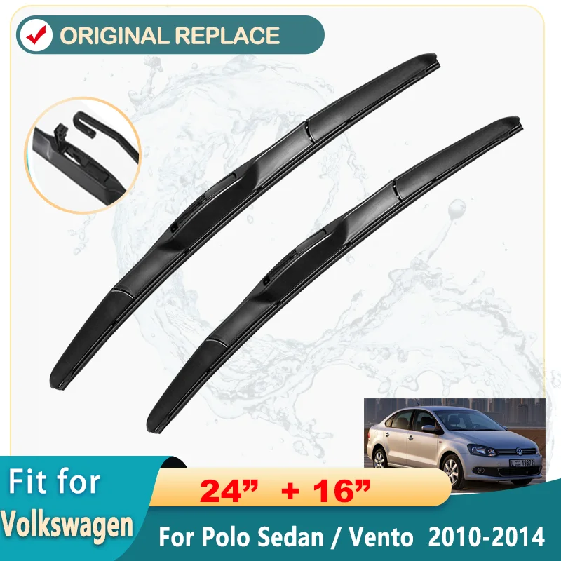 Car Wiper Blade Window Windscreen Windshield Wipers Blades Auto Accessories For Volkswagen Polo Sedan / Vento 24