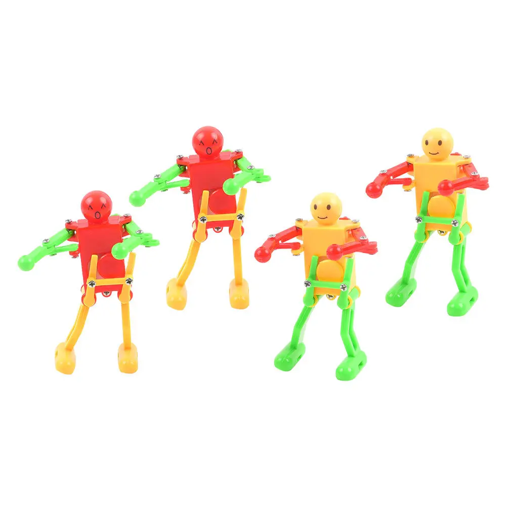 

Набор из 4 заводных пластиковых солдатиков: легкие, популярные, для детских праздников, настольные, антистресс-игрушки