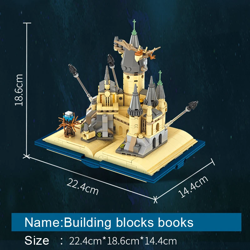 727 pz elettrico magic Brick creatival castello medievale serie architettura scolastica modello Building Blocks regali giocattoli bambini adulti