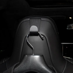 Aluminum Alloy Coat Hook Seat Headrest Clothes Hanger Durable Backseat Suit Holder for Tesla Model S X Auto Interior Accessories