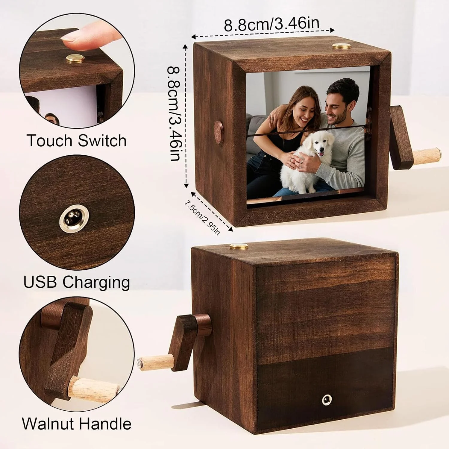 Kotak Foto Flip Kustom, Mesin  - Bamboo Photo Frame ulasan dan harga