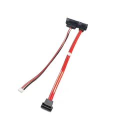 7+15P 22Pin SATA 90 Degree To 7p Elbow Small 5p 1.25mm Pitch Combo Hard Drive SSD HDD Data Power Cable For Intel NUC ITX Mini PC