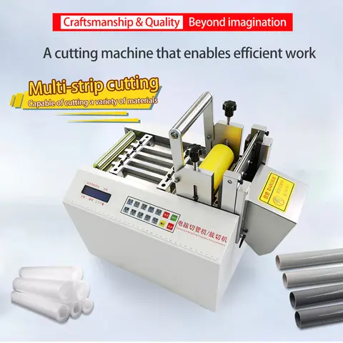 Tape Cutting Machine Heat Shrink Tube Cutter Webbing Clothes Ribbon Zipper Cutting Machine PVC PE Sleeve Pipe Cutting