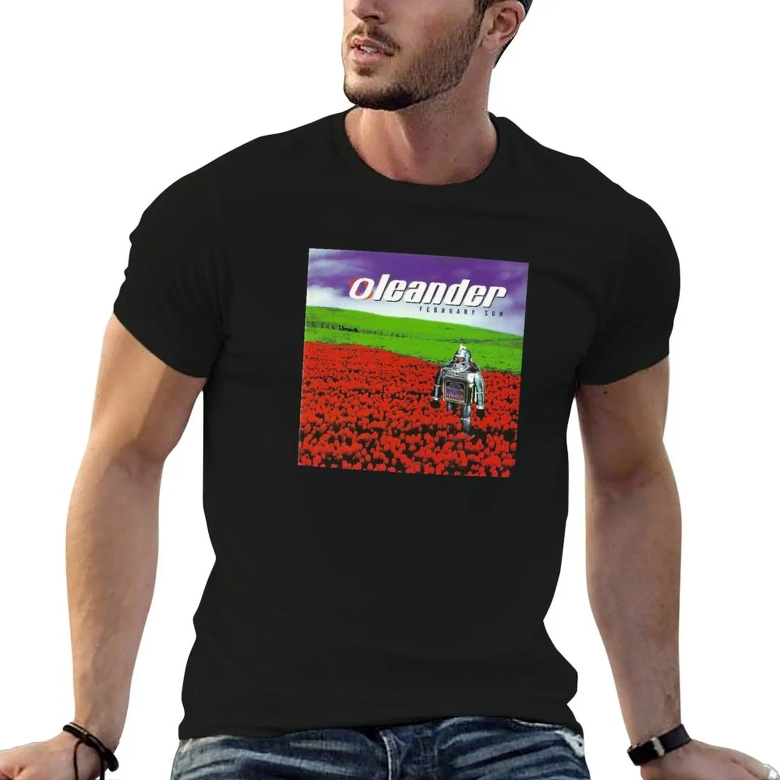 Футболка Oleander February Son, мужская однотонная футболка, 100% хлопок, мужские футболки высокого качества, люксовый бренд