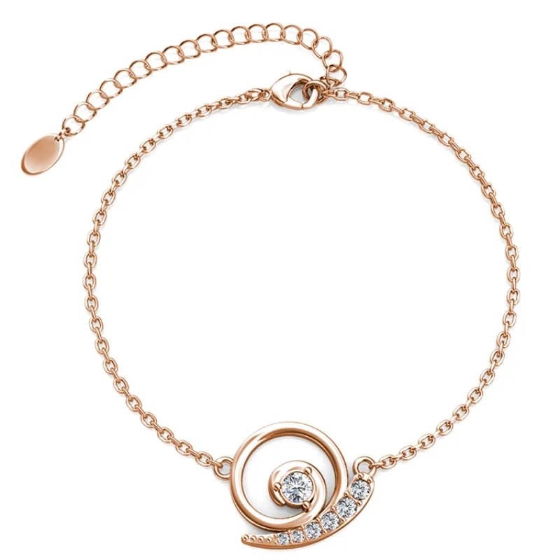 

Daisini Браслет-подвеска с подвеской в виде улитки, украшенный кристаллами премиум-класса от Swarovski для женщин, модные изящные подарки