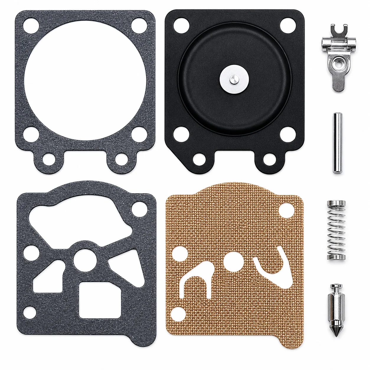 Carburetor Diaphragm Repair Kit Compatible with Walbro WTE Fits Partner 350 351 370 371 420 Trimmer Brushcutter Accessories
