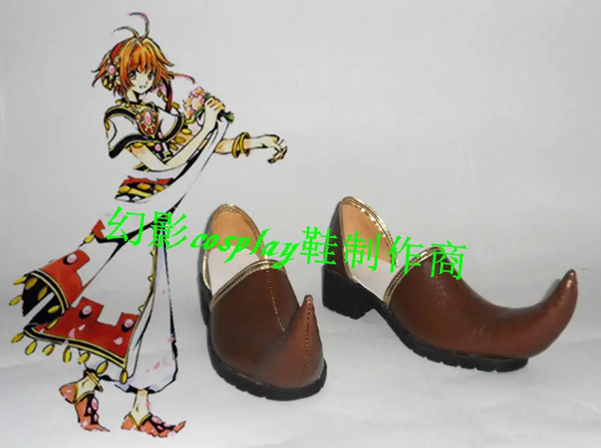 

Tsubasa Sakura Tsubasa: RESERVoir CHRoNiCLE Cosplay Costume Shoes Handmade Faux Leather Boots