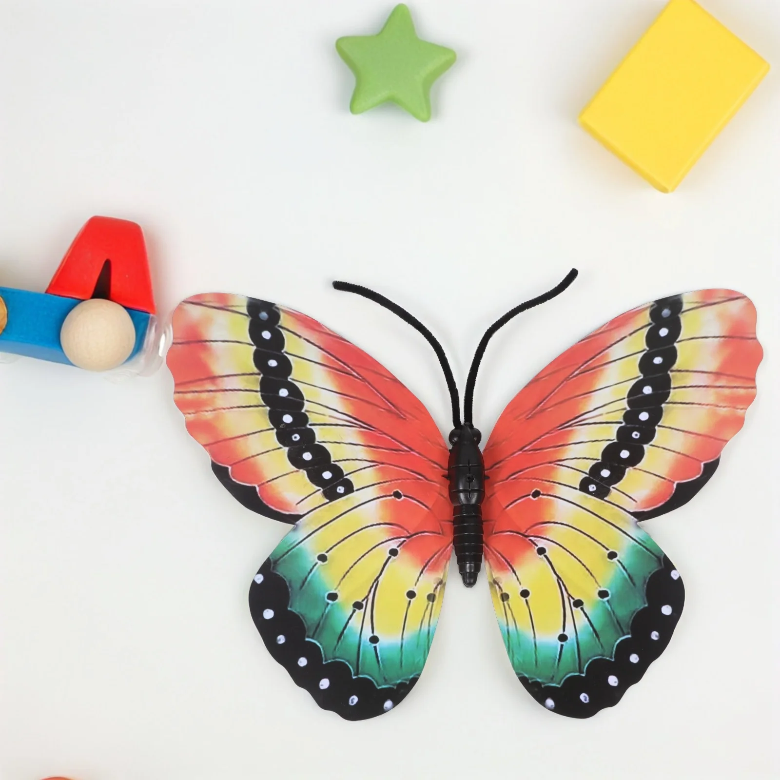 5 stuks vlinderdans rekwisieten elegante 40 cm handheld decoraties voor kinderen toneelvoorstelling feest bruiloft accessoires