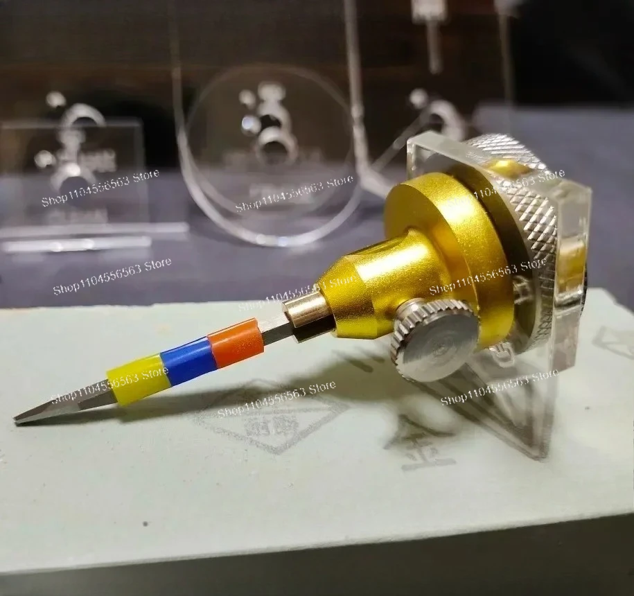 Engraving Tool Sharpening Plate with Air-Powered Carving Tool for Jewelry Making and Precision Engraving