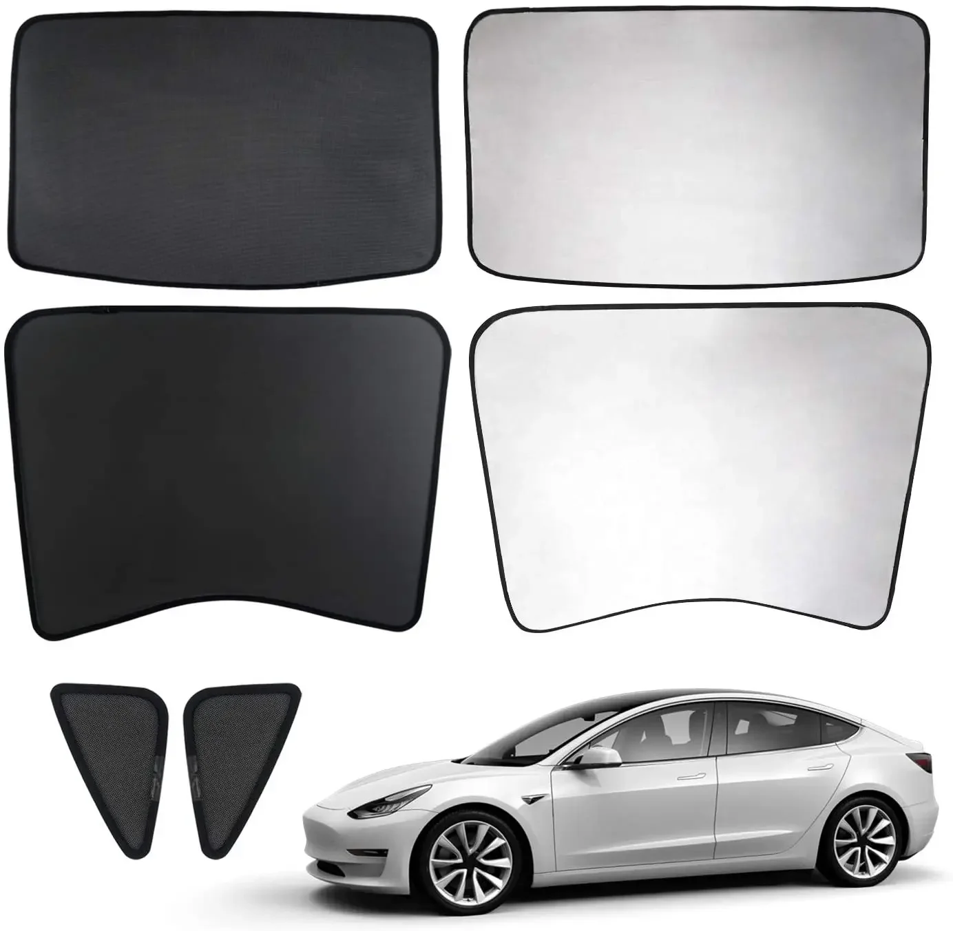 Newly Update Model  Sun Shades,Car Sunroof UV Rays Protection Window Shade for Tesl Model