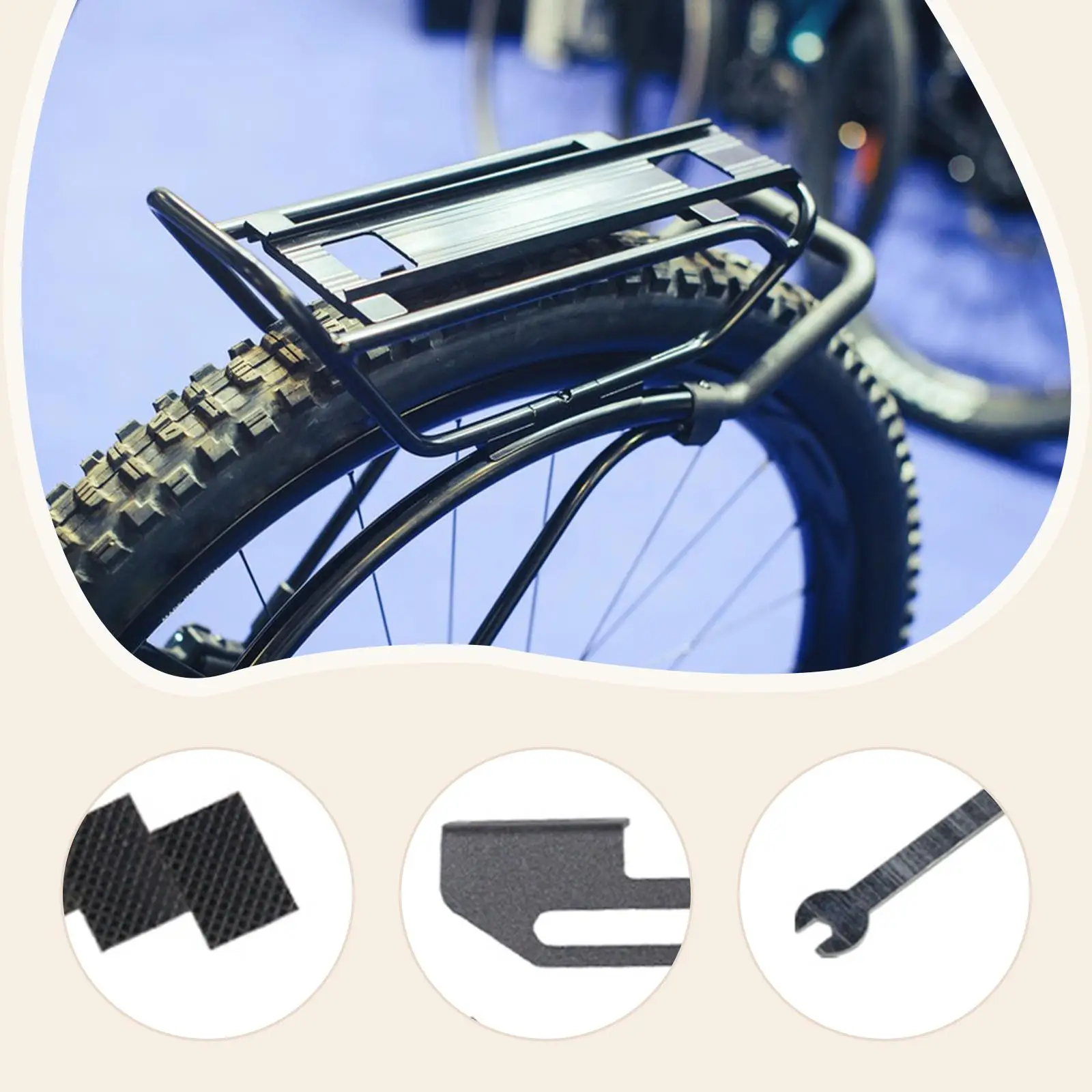 دراجة الرف الخلفي ذيول ضوء جبل ذيول محول الضوء الصلب بسيط ركوب الدراجات دراسة في الهواء الطلق الضوء الخلفي رف الضوء الخلفي جبل #5