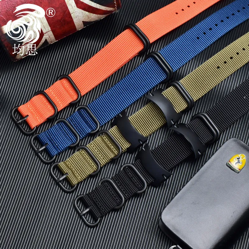 DIY canvas watch strap for SUUNTO D4I D4I novo strap diving computer watch strap  waterproof nylon watchband