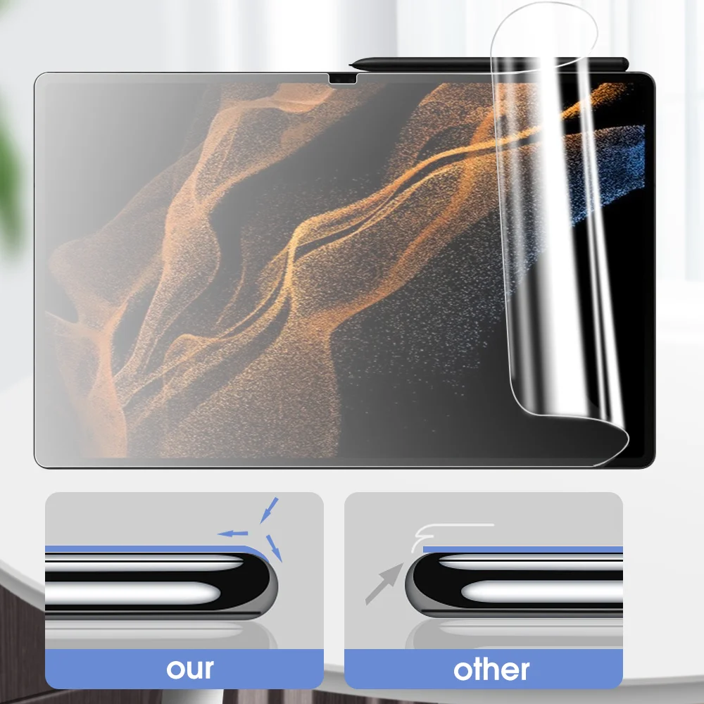 For Samsung Galaxy Tab S7 Plus S8 Ultra 11" 14.6" Paper Touch Screen Protector Anti-Skip Matte Protective Drawing Film