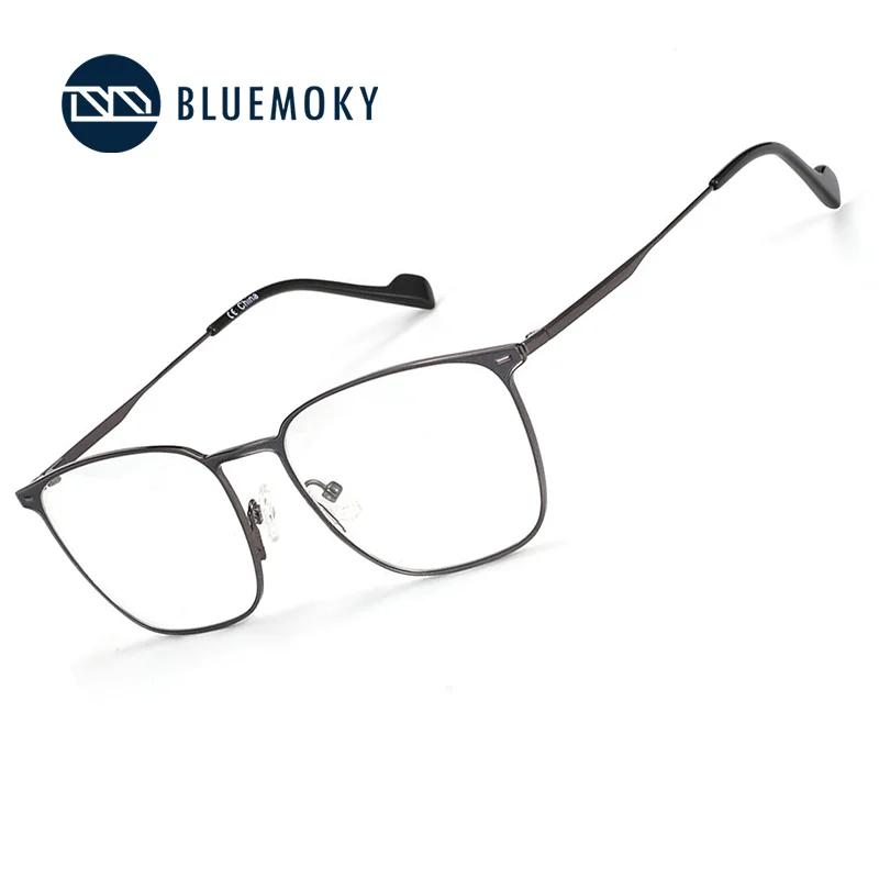

BLUEMOKY Женские и мужские титановые квадратные оптические оправы унисекс, высококачественные материалы, удобная посадка, очки без диоптрий