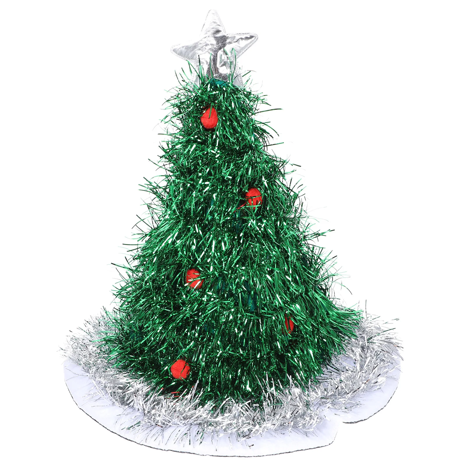 

Christmas Tree Hat Xmas Non woven Fabric Costume Accessories Lightweight Comfortable Christmas Hats Holiday Prop