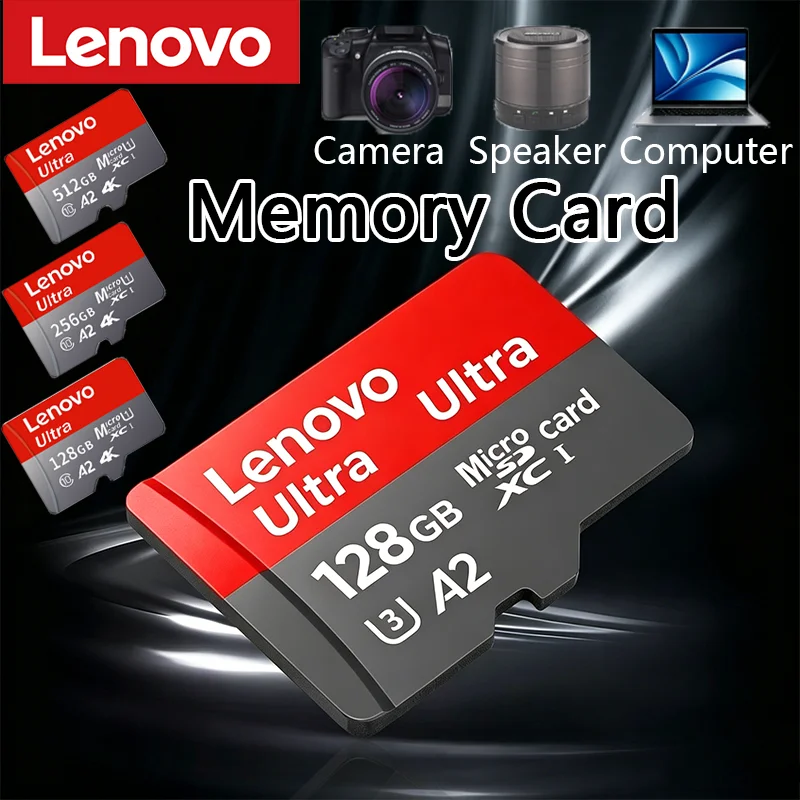 

Lenovo 1TB High Speed Micro SD Card TF Flash Card Memory Card 128GB 256GB 512GB 1TB U3 V60 4K Full HD For GoPro Action Camera