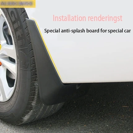 واقيات الطين رفرف اللوحات سبلاش الحرس الحاجز حامي غطاء 4 قطعة ل Volkswagen VW ID 4 Crozz 2021 2022 2023 اكسسوارات السيارات #4