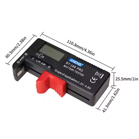 1pcs Digital Battery Capacity Volt Tester Check Battery Voltage Current Meter Tester