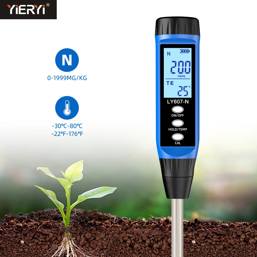 Professional Soil Nutrient Meter Quick-acting Nitrogen/Phosphorus/Potassium Analyzer Fertility Tester for Gardening Agriculture